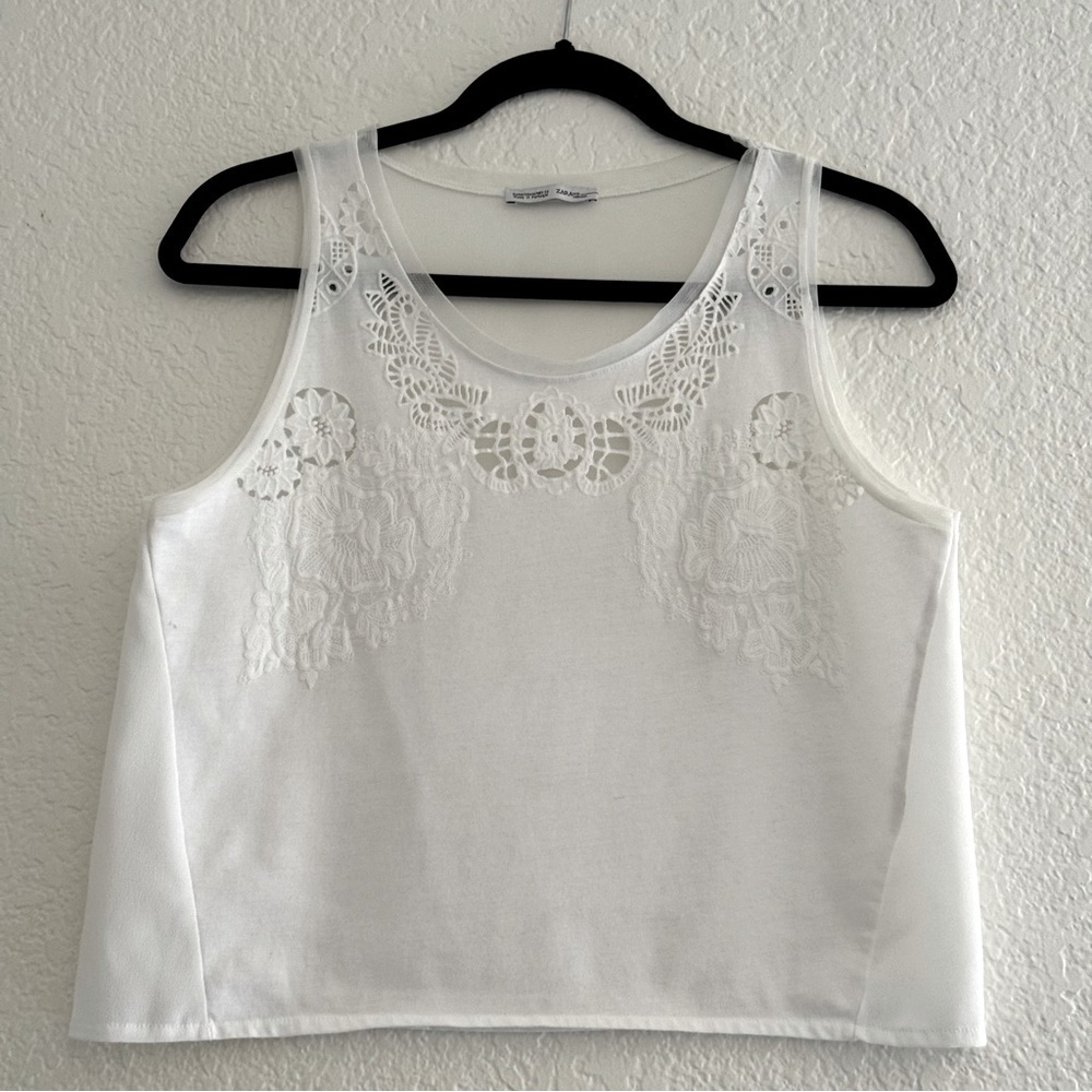 Zara Tank Top~Sm White